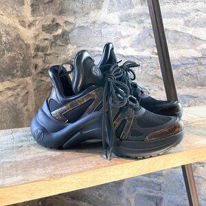 Louis Vuitton Black Monogram Archlight Chunky Sneakers
